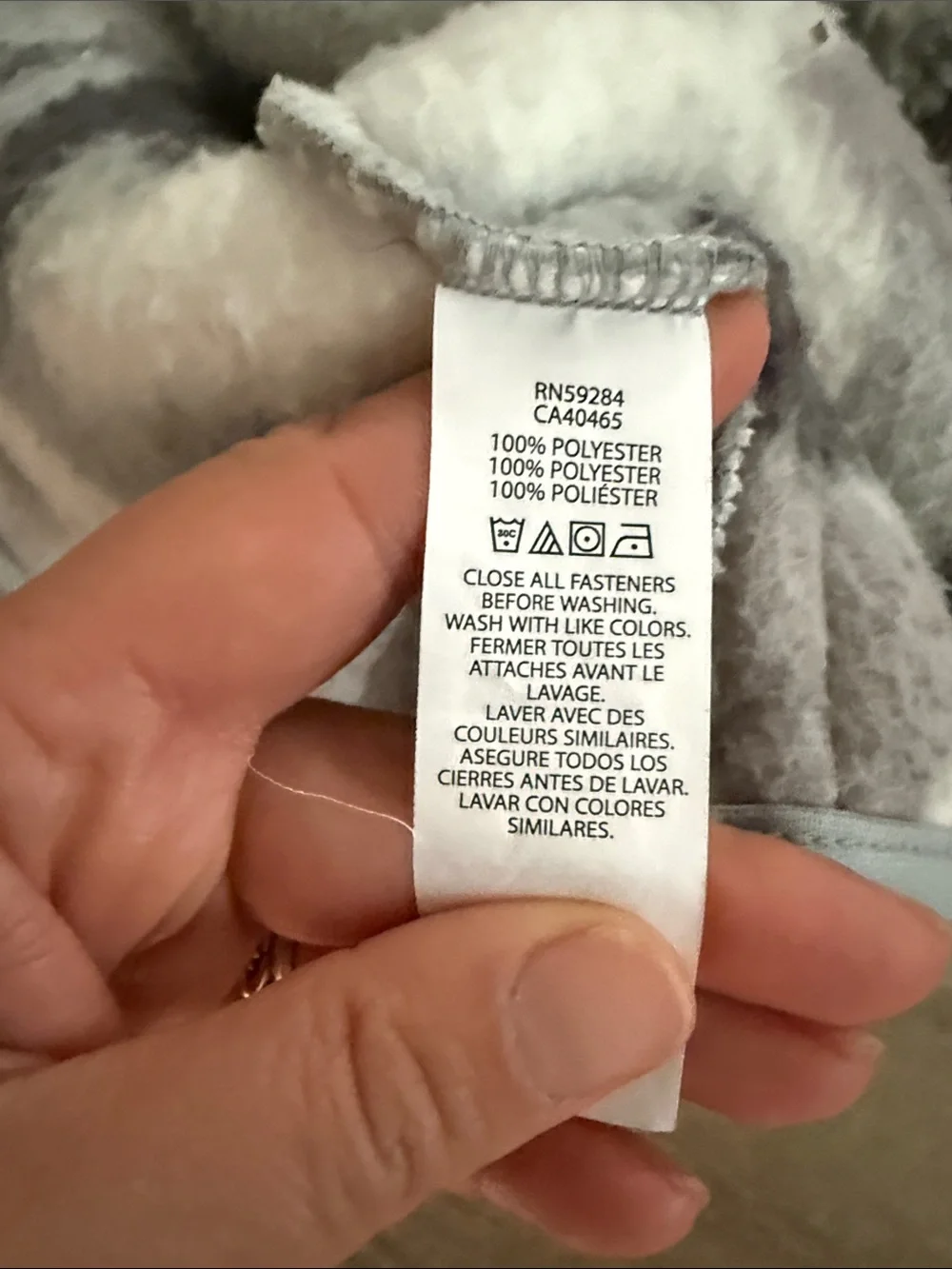 The Children's Place Gray & White Sherpa Puffer Jacket
